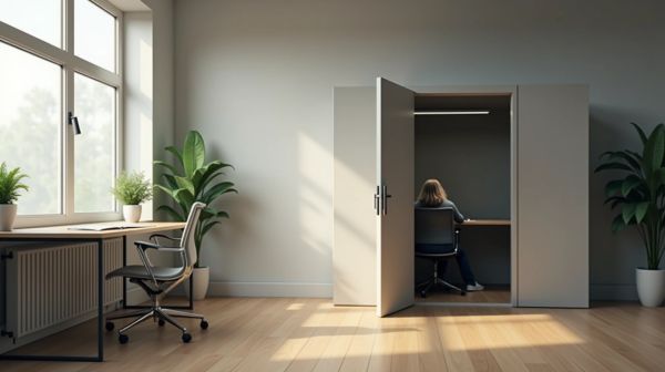 Un environnement de travail calme avec une cabine insonorisée